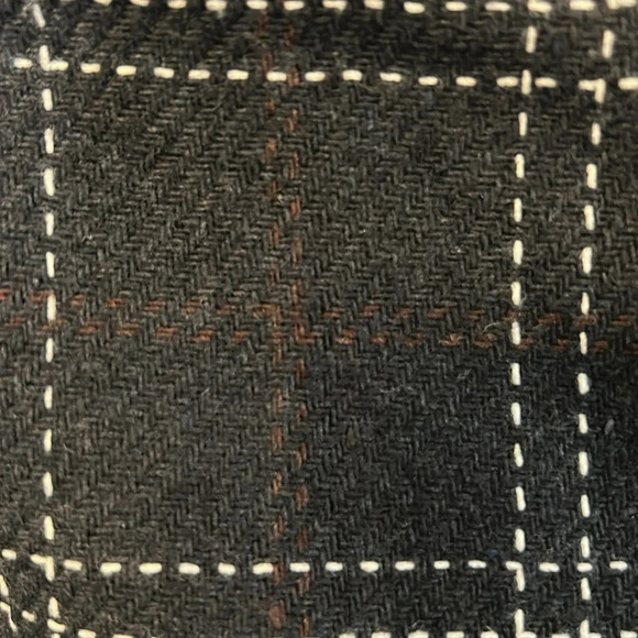 Plaid Women’s 4XL Mini Dark Navy Blue Academia Buckle Hardware Side Zip Skirt - Picture 5 of 7